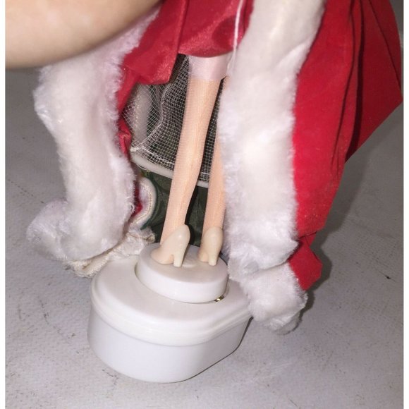 BRINN'S 1986 Musical Collectibles DOLL WHITE CHRISTMAS Red 12'' - Picture 6 of 9